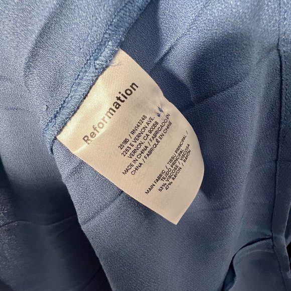 Reformation Gavin Dress in Morning Glory - Picture 11 of 14